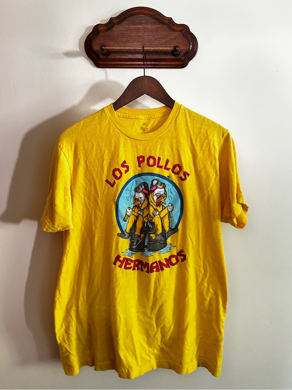Los Pollos Hermanos Yellow Graphic Short Sleeve Tee